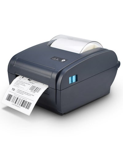 اشتري Desktop Thermal Label Printer for 4x6 Shipping Package Label 160mm/s High Speed USB+Bluetooth Connection Printer Label Maker Sticker Max.110mm Paper Width Compatible في السعودية