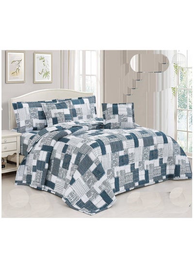 Buy Comforter Set by Compressed Hours with an elegant pattern 6 pieces king size in Saudi Arabia