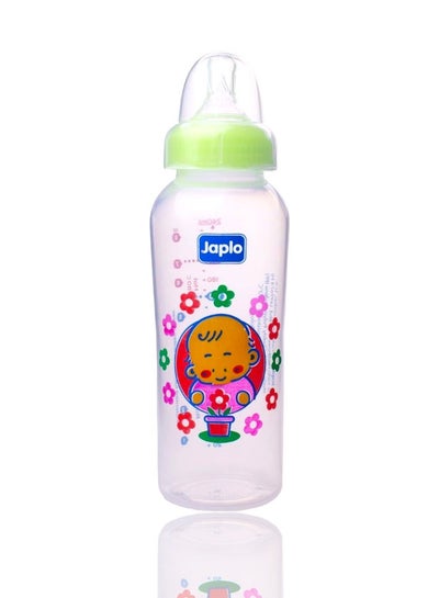 Buy Round baby feeding Bottle with Anti-colic nipple & Lukewarm water mixer size 240 ml (assorted) in Egypt