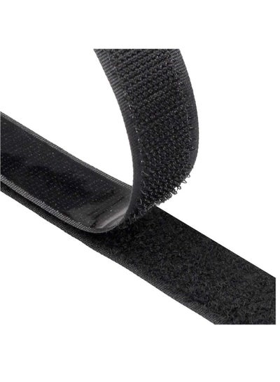اشتري Hook and Loop Tape, Self Adhesive Sticky Heavy Duty Tape Reusable Double Sided Roll Strength Velcro Heavy-Duty Stick On Tape-Black(8M) في الامارات