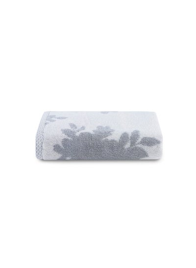 Buy Delfine Jacquard Hand Towel 50x90cm - Light Grey in UAE