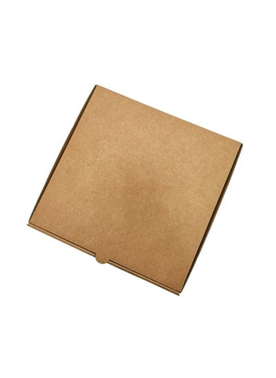 Buy Square Biodegradable 28 x 28cm Medium Kraft Brown Pizza Box 100 Pcs in UAE