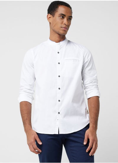 اشتري Thomas Scott Band Collar Classic Slim Fit Cotton Casual Shirt في السعودية