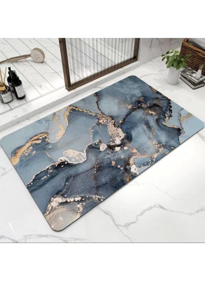 Buy 50x80cm Bathroom Quick Drying Non Slip Door Carpet in UAE