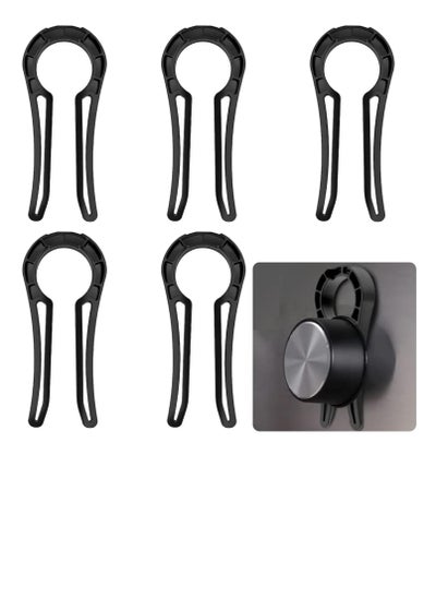 Buy Stove Knob Covers, Door Knob Safety Cover for Kids, 5 Pcs Gas Stove Knob Locks, Oven Knob Covers for Child Pet Safety (black) in Saudi Arabia