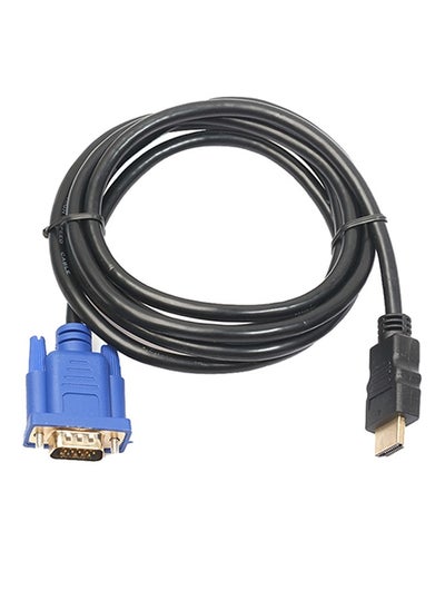 اشتري HDMI Gold Male To VGA HD Male 15Pin Adapter 1080P Converter Cable 6FT في الامارات