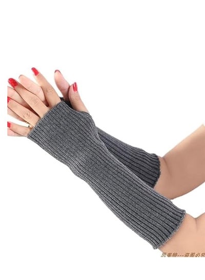 Buy Soft Arm Warmers for Women: Winter arm warmers with thumb hole in Saudi Arabia