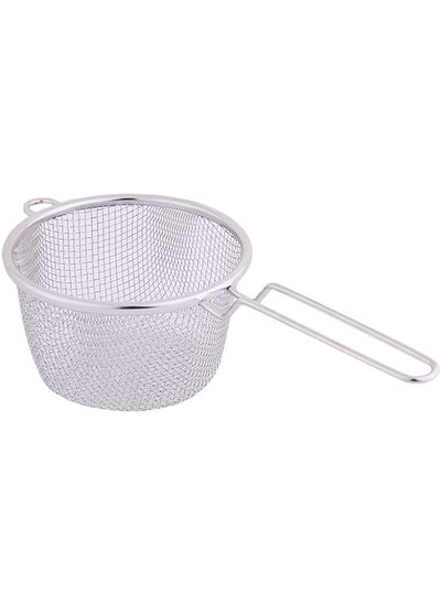 Buy Stainless Steel No Silicone Deep Strainer 18 cm Size in Saudi Arabia