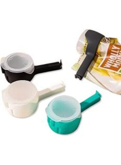 Buy pouring bag clips -  Plastic Cap Sealer For Food In Kitchen With Pour Spouts Bag Clips in UAE