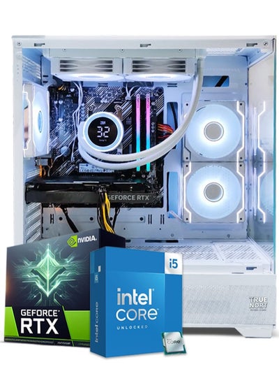 Buy Gaming PC, Intel Core i5-12400F, RTX 3050, 16GB RAM, 1TB SSD,Window 11 Pro, White Case in UAE