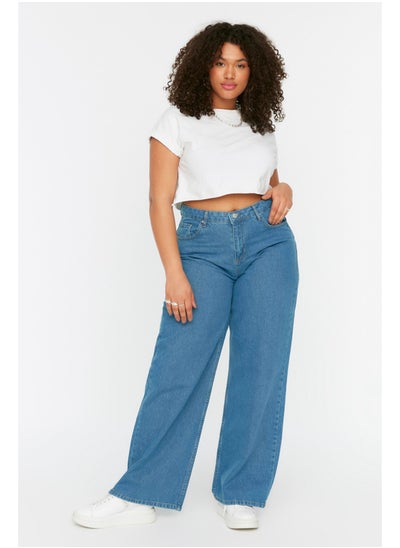 Buy Light Blue High Waist Wide Cut Jeans TBBSS22JE0211 in Egypt