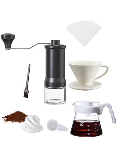 Buy Hand Drip Coffee Maker Set V60 Size 02 Specialty Manual Pour Over Coffee Professional Tools Kit Barista 5 in 1 in Saudi Arabia