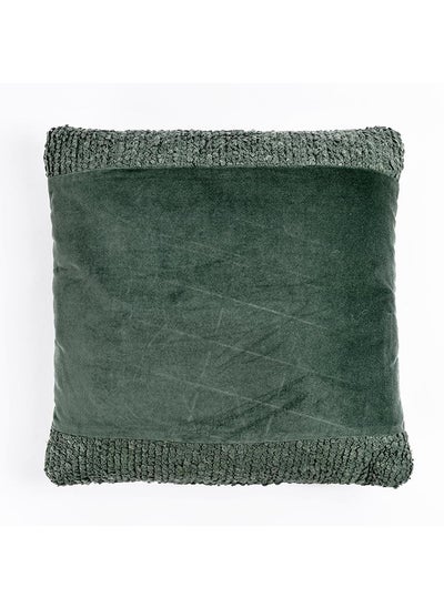 Buy Zelda Filled Cushion, Dark Green - 45x45 cm in UAE