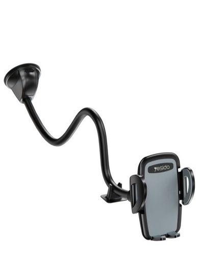 Buy Yesido C108 360 Degree Rotation Car Windshield Suction Cup Phone Holder (Black) in UAE