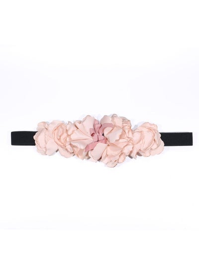 Buy New Corset Elastic Elastic Elastic Womens Dress Decoration Fabric Flower Fashion Belt in Saudi Arabia