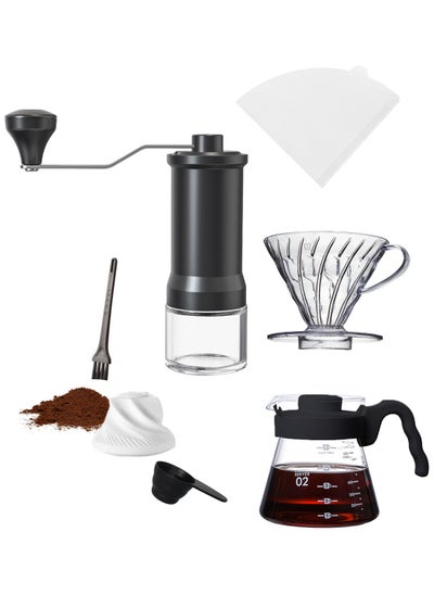 Buy Hand Drip Coffee Maker Set V60 Size 02 Specialty Manual Pour Over Coffee Professional Tools Kit Barista 5 in 1 in Saudi Arabia