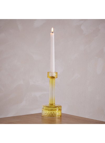 اشتري Ezra Coloured Glass Candle Holder 8.7 x 20 x 8.7 cm في الامارات
