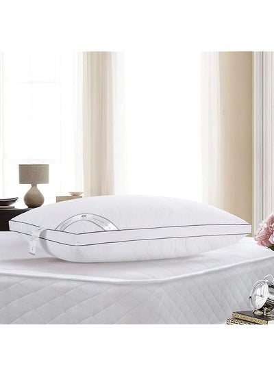 Buy Karaz Linen Hard Pillow 90X50Cm White in Saudi Arabia