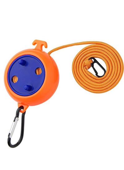 Buy Portable Travel Clothesline Cord Caudblor Adjustable 10m Camping Clothes line Compact And Lightweight Retractable Clothes Drying Rope Laundry Drying Rope for Trip Cruise Outdoor/Indoor Blue/Orange in Saudi Arabia