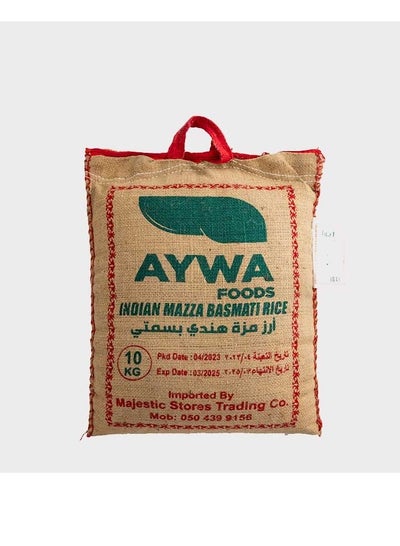 Buy Aywa foods Indian Mazza Basmati rice 10kg in Saudi Arabia