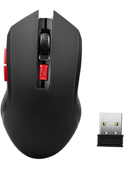 Buy Computer Accessory G817 Wireless Mouse 2.4G Wireless Gaming Mouse 2400Dpi 6 Buttons Optical Ergonomic Mouse With Usb Receiver For Pc Laptop in Saudi Arabia