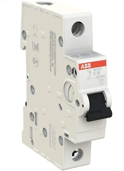 اشتري ABB Sh201-C20 Sp, Mcb 6Ka,20A Circuit Breaker في الامارات