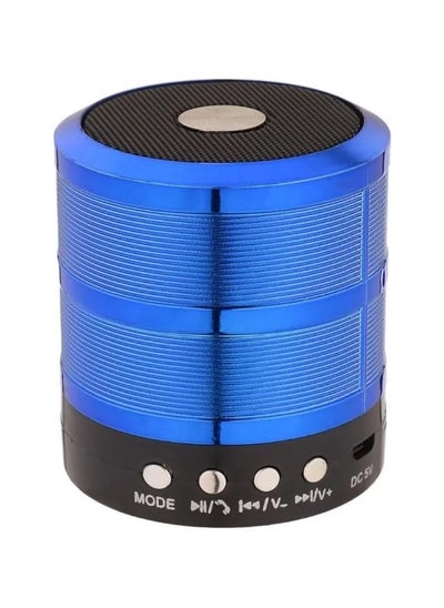 Buy WS887 Portable Bluetooth Speaker Blue in Saudi Arabia