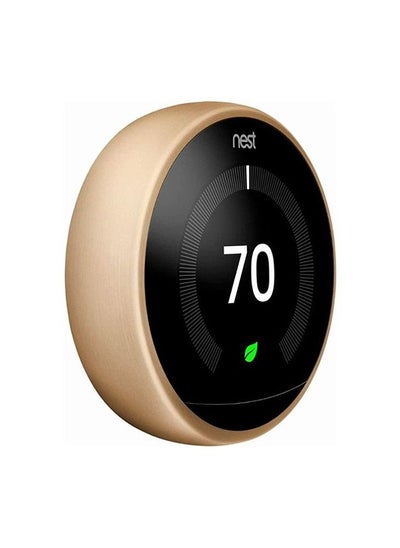 Buy Nest 3rd Generation learning programmable Thermostat Brushed Brass - T3032US in UAE