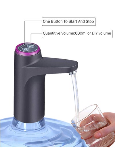 Buy Water Dispenser for 5Gallon Bottle Upgraded, 2Motor Faster Pumping Water Pump for Universal Bottle with USB Charging, Portable Water Jug Dispenser for Home Countertop Bedside Camping in UAE