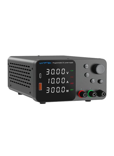 اشتري Variable DC Power Supply 30V 10A Bench Power Supply with 4-Digits LED Display Adjustable Switching Power Supply with Encoder Adjustment Knob Output Enable/Disable Button في الامارات