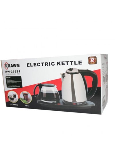 Buy Electric kettle with teapot, 1.8 liter capacity, 39.4 x 21.4 x 18.8 cm in Saudi Arabia