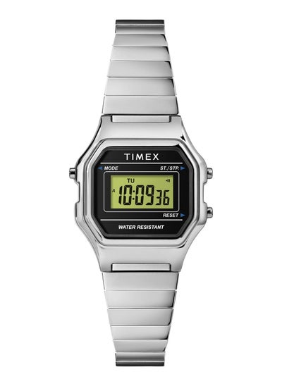 اشتري Timex Resin Digital Women's Watch With Silver Stainless Steel TW2T48200 في الامارات