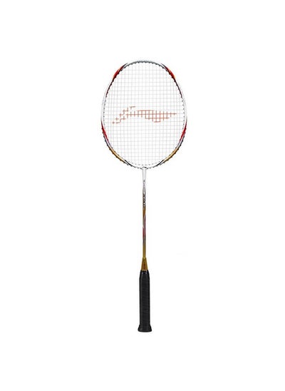 Buy Turbo Badminton String  X 90-Ii Badminton Racket - White/Gold (Strung) in UAE