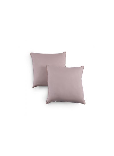 Buy Allan 2-piece Filled Cushion Set 43x43cm - Stone in UAE