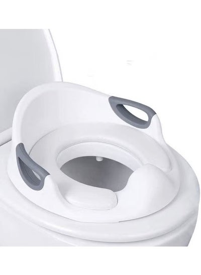 Buy Potty Training Toilet Seat for Kids Toddlers Boys Girls Toilet Trainer Ring with Handle with Backrest in UAE