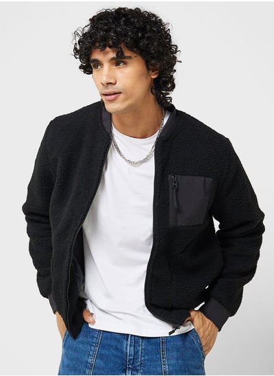 Buy Mens sherpa Bomber Jacket in Saudi Arabia