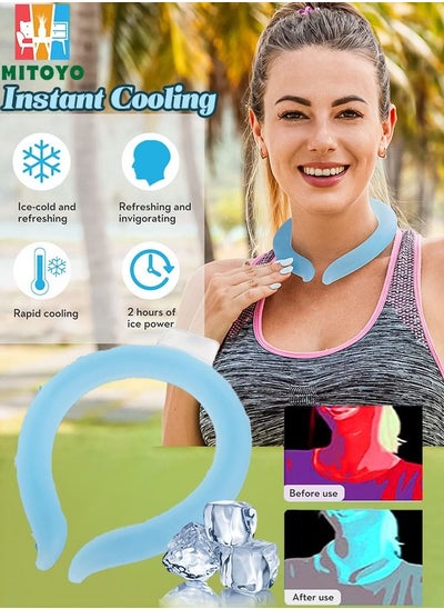 Buy Neck Cooling Tube | Wearable Cooling Neck Wraps for Summer Heat I Hands Free Cold Pack | Reusable Neck Cooler I Wearable Body Cooling Products for Summer Heat in Saudi Arabia