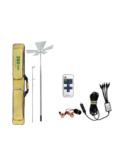 Buy 5-Bulb Easy-to-Carry Camping LED Light and Accessories Set Multicolor in Saudi Arabia