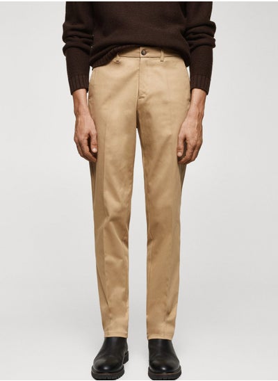 اشتري Slim Fit Pleated Trousers في السعودية