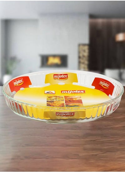 Buy Pyrex Cercle Glass Oven Tray 2.5 Liters 32*5Cm in Saudi Arabia