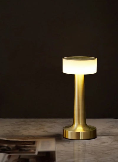 Buy Charging lamp with three lights, golden color, touch screen in Saudi Arabia