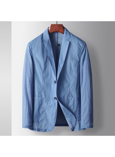 اشتري Mens Casual Blazer Lightweight Spring 2024 Light Blue في السعودية