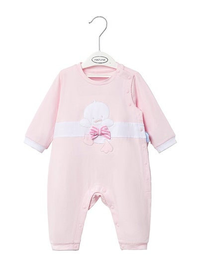 Buy Baby Bodysuit Long Sleeve Jumpsuit Breathable Solid Color Breathable Cotton Clothes Sets in Saudi Arabia