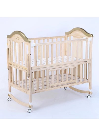 Buy Convertible Extendable Baby Bed, Unique Wooden Bed, Solid Wood in Saudi Arabia