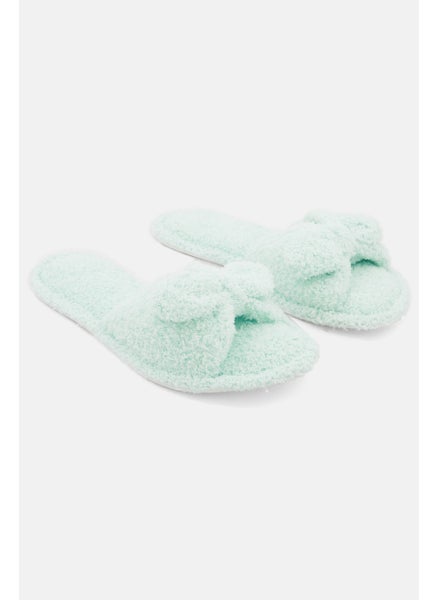 Buy Women Slip On Slipper, Mint Green in Saudi Arabia