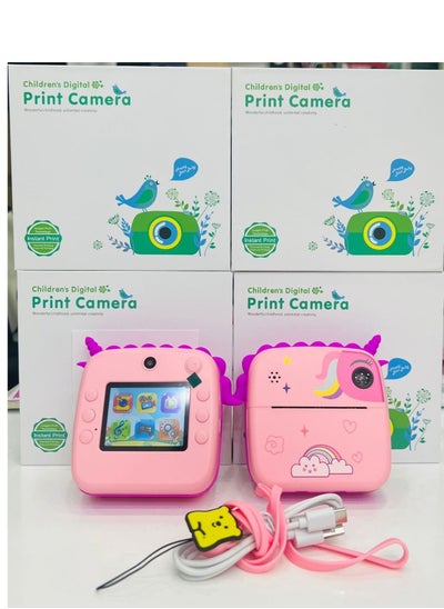 Buy Instant Print Digital Kids Camera Gifts For  Boys And Girls Children Paper Shoot Photo Video Cameras Toy Outdoor in UAE