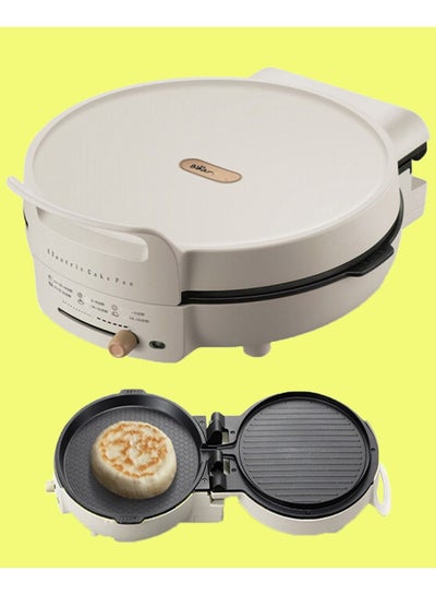 Buy Multifuction Electric Griller Baking Frying Cake Pan 1400W Double-sided Heating Non-stick Pan Breakfast Machine Pizza Barbecue Fried Eggs Pancakes Maker For Home(3Pin Au/Cn Plug) in UAE