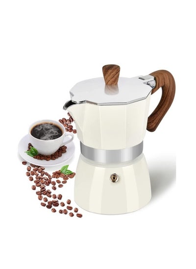 Buy Espresso Maker, Moka Pot Manual Cuban Coffee Percolator Machine Premium Aluminum Moka Italian Espresso Greca Coffee Maker - 3 CUP 150ML in UAE