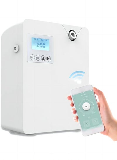 Tanoxi Smart HVAC Waterless Scent Diffuser - Covers 3000 Sq Ft, Bluetooth Control, Cold Air Diffusion, Black Metal