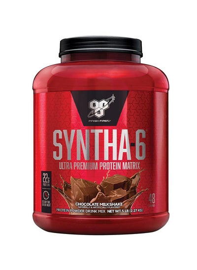 Buy Syntha-6 Ultra Premium Protein Matrix, Whey Protein Powder, Micellar Casein, Milk Protein Isolate Powder - Chocolate Milkshake, 5 lbs, 48 Servings (2.27 KG) in UAE